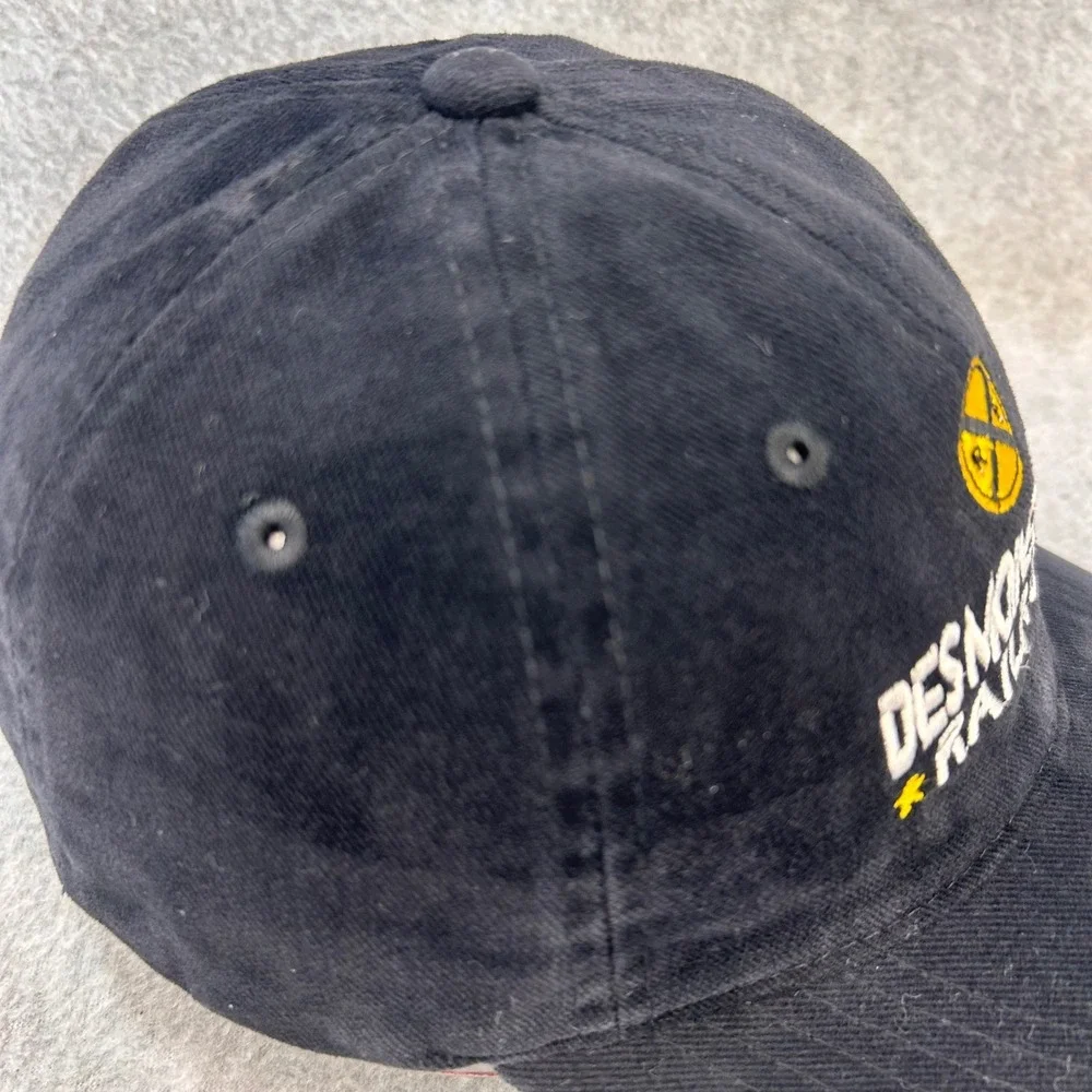 Des Moines Union Railroad Mens Black Sportsman Hat Adjustable Cotton OSFM